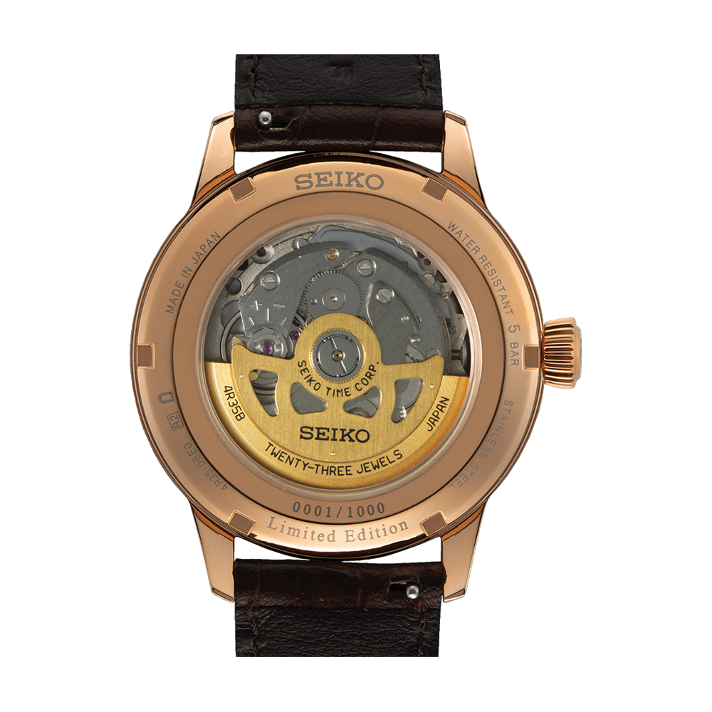 Seiko SRPK50J Limited Edition 'Lark' Whiskey Automatic Mens Watch