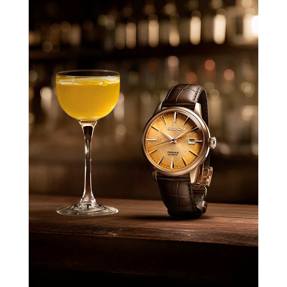 Seiko SRPK50J Limited Edition 'Lark' Whiskey Automatic Mens Watch