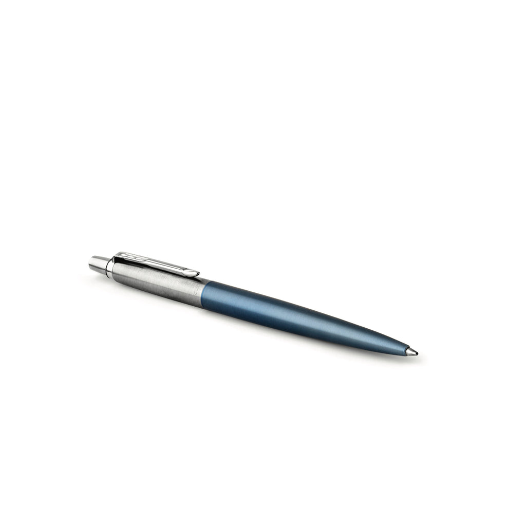 Parker 1953191 Jotter Waterloo Blue Chrome Tip Ballpoint Pen
